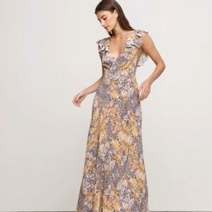 MATTE SILK OPEN-BACK MAXI DRESS